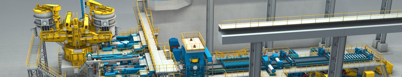 [Translate to Chinese:] Castrip twin-roll steel endless rolling technology
